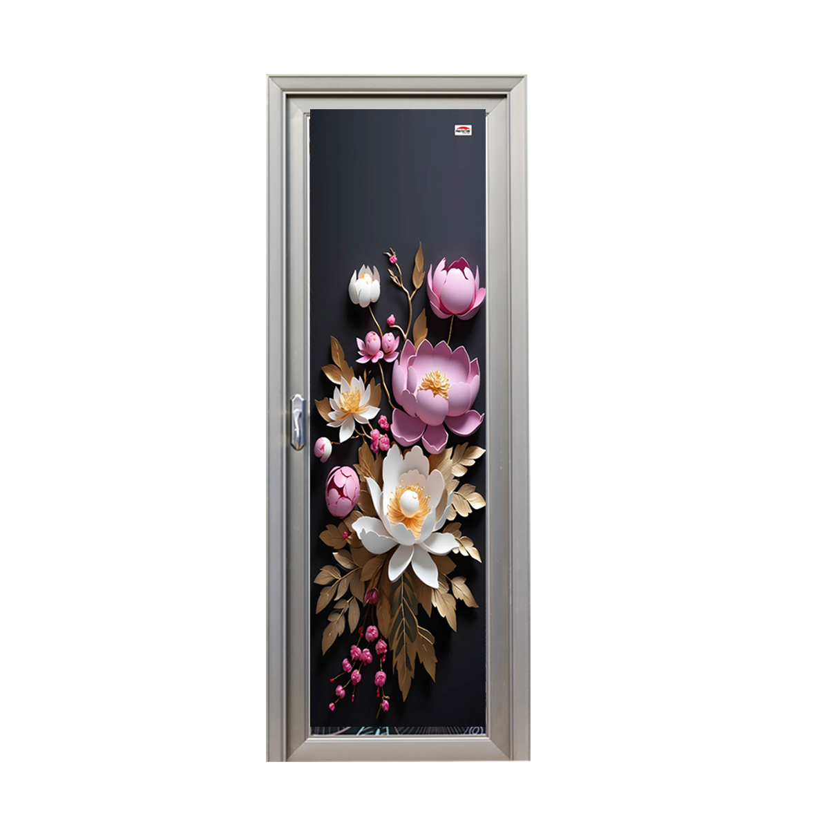 Picture of Protector Aluminium Glass Door Flora Bunch LH 82'' *30'' 