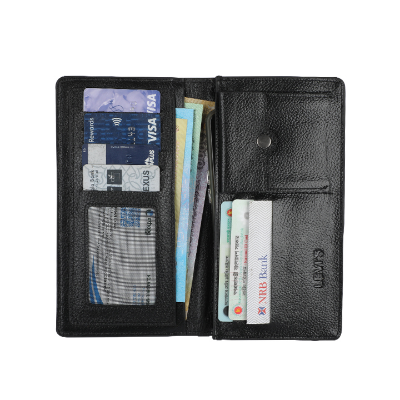 Buy 100% Original Men’s Long Wallet specially Use for 1 mobile, 8 Card Slot and Seperate Coin Pocket at Best Price In Bangladesh