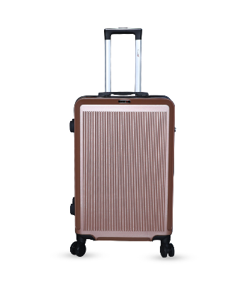 Picture of Travello 28 Inch Royal Zipper Unbreakable Body More Capacity Water Resistant Aluminum Luggage- Trolley Golden