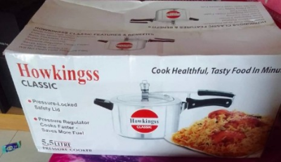 Picture of Silver Howkins 3.5 liter classic Pressure Cooker with Separetors