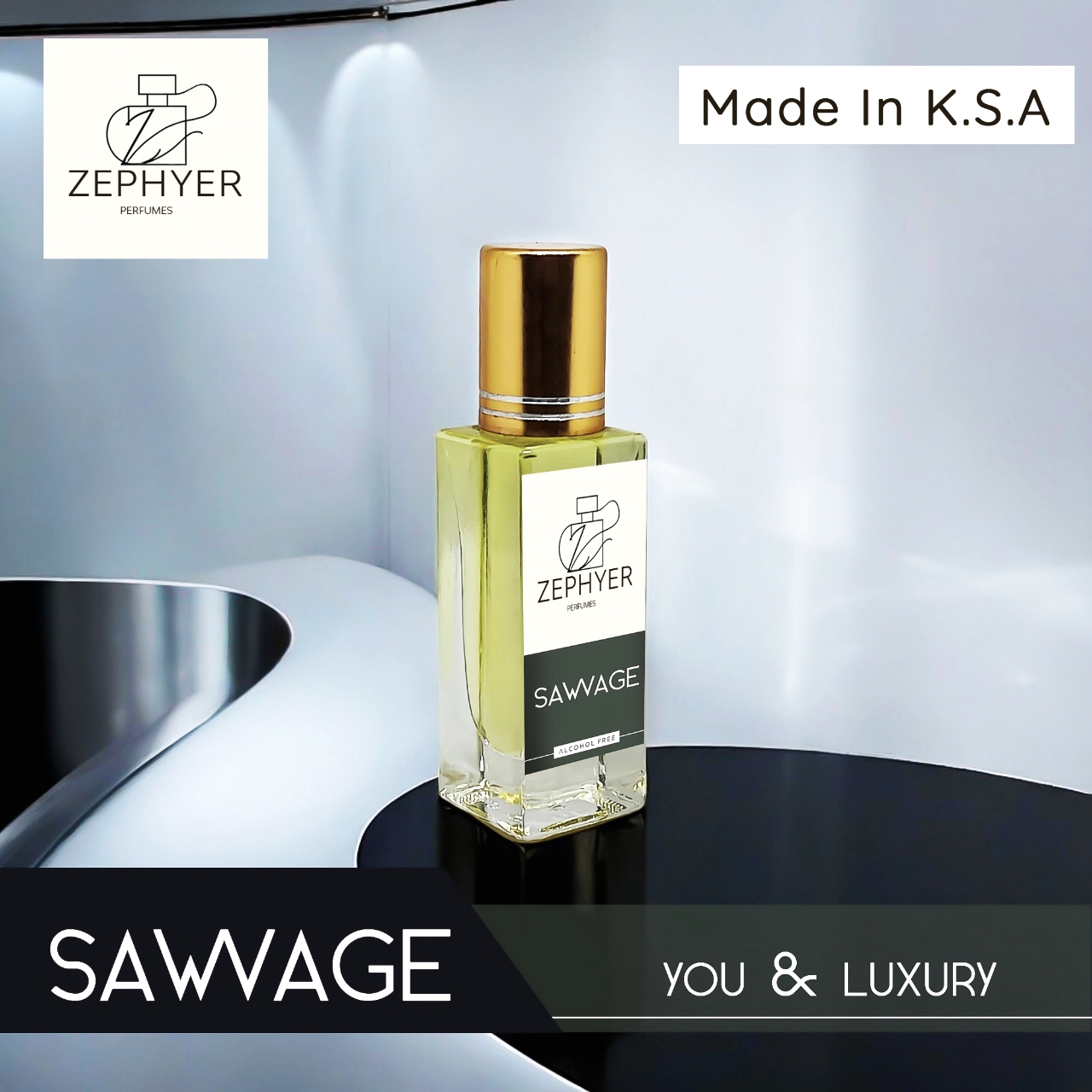 Picture of Zephyer Sawvage - The Ultimate Fragrance for Those Who Dare to Be Different Perfume Oil - 6ml (K.S.A)