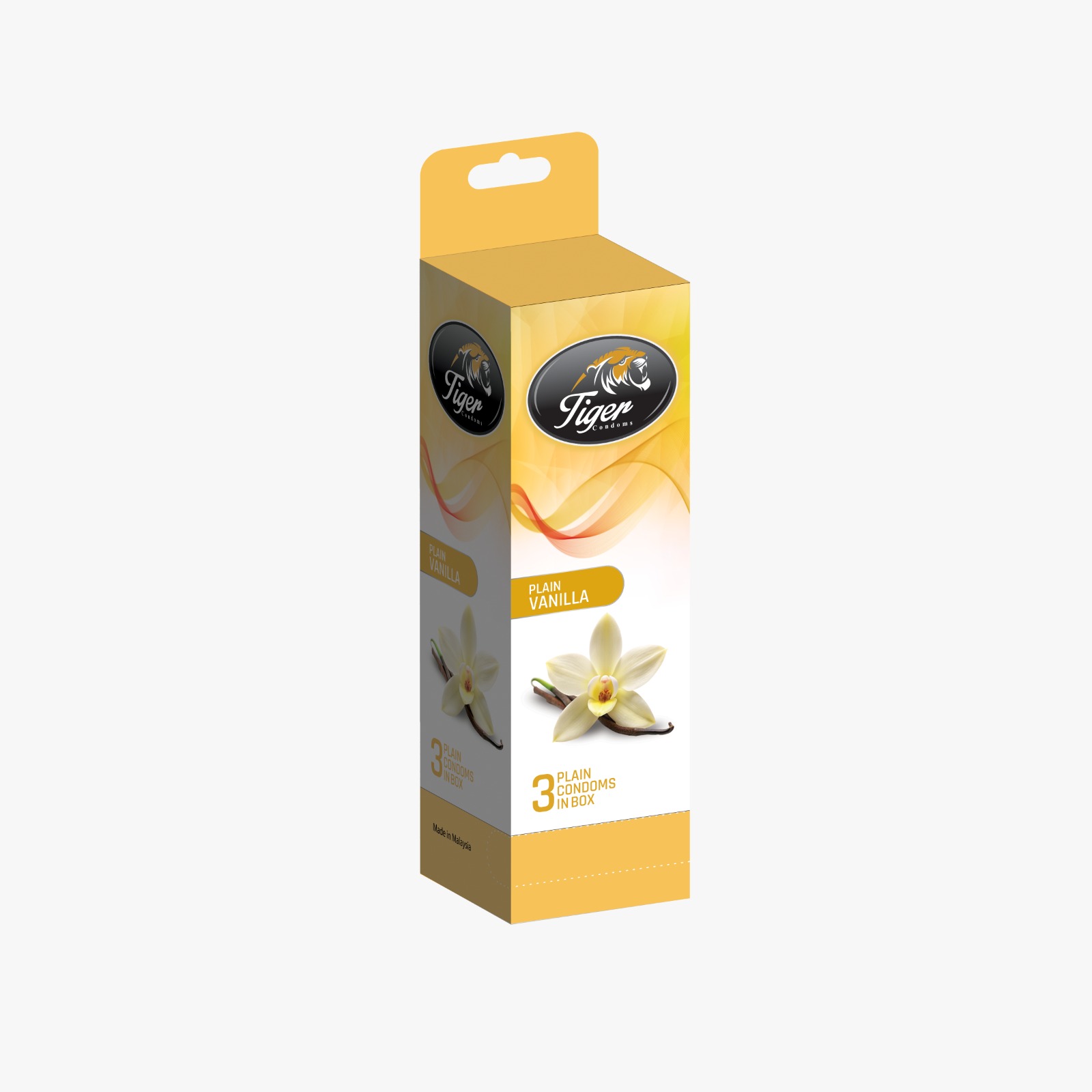 Picture of Tiger Plain Vanilla Flavor Condoms 36 Pcs for Smooth Experience