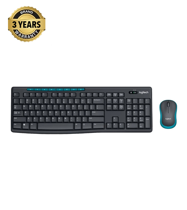 Picture of Logitech MK275 Wireless Keyboard & Mouse Combo Black & Blue 