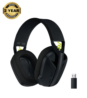 Picture of Logitech G435 Bluetooth Yellow Gaming Headphone Black and Neon 