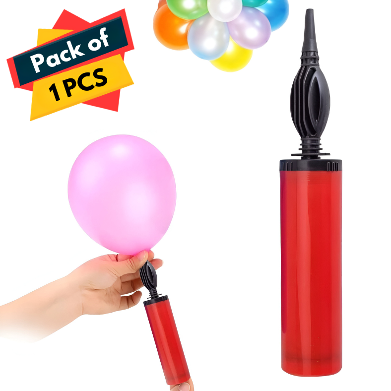 Balloon Manual Hand Pump - Ideal for Festive, Event, Birthday Party, and Wedding Party Decorations- (Pack of 1 Pcs- Multicolor)