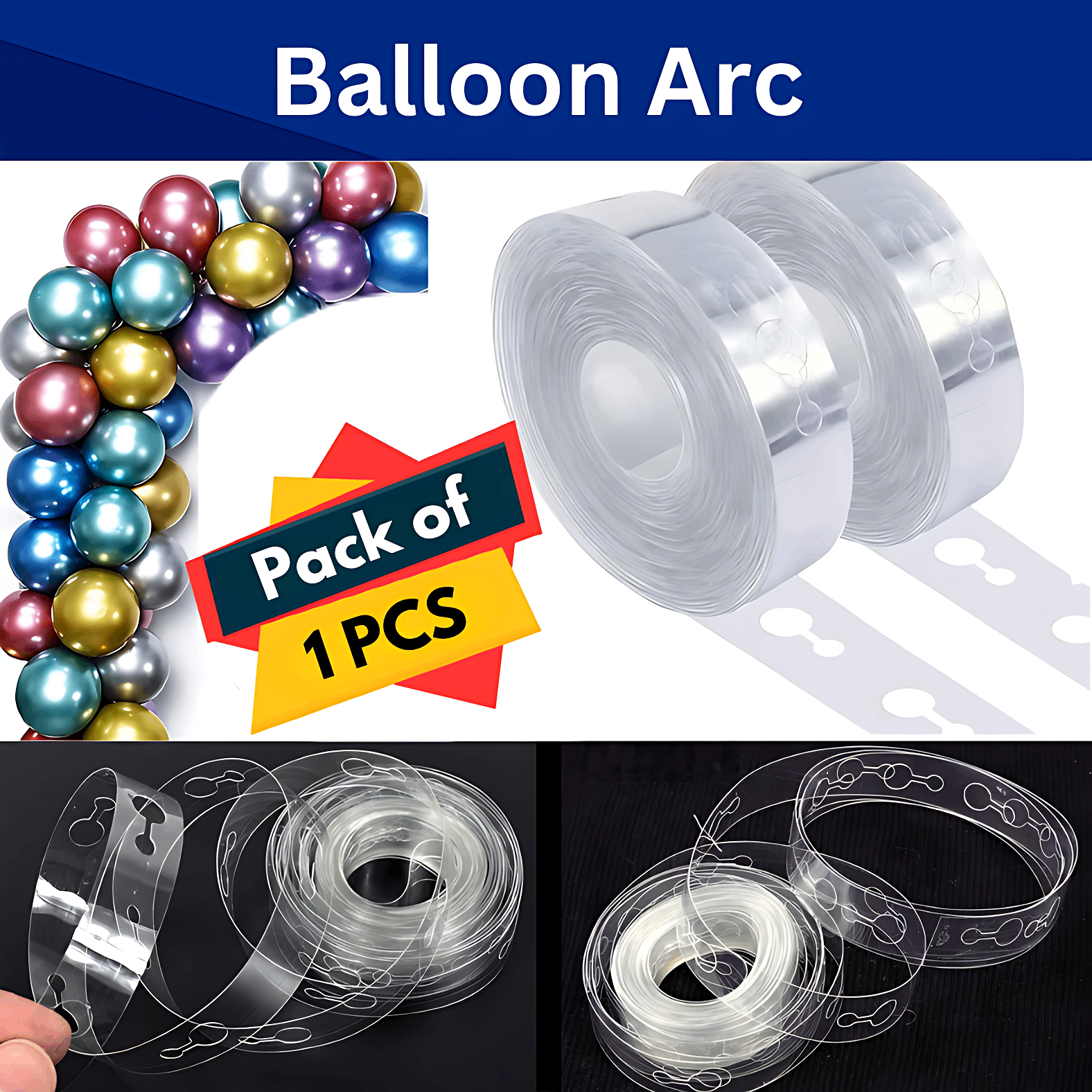 Balloon Arch Creativity with this Balloon Decorating Kit - Perfect for Various Celebrations (Pack of 1 pcs)