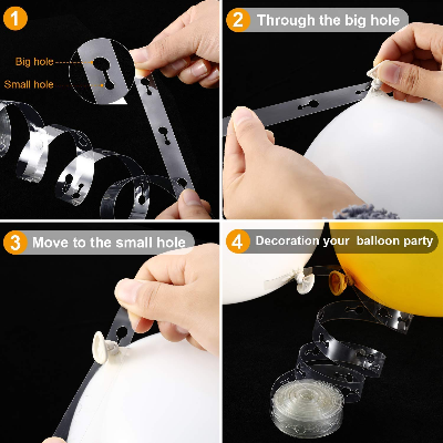 Manual Hand Pump, Glue Dot Tape, and Balloons Arch Strip Decorating Kit - Perfect for Every Occasion (Pack of 3 Pcs)