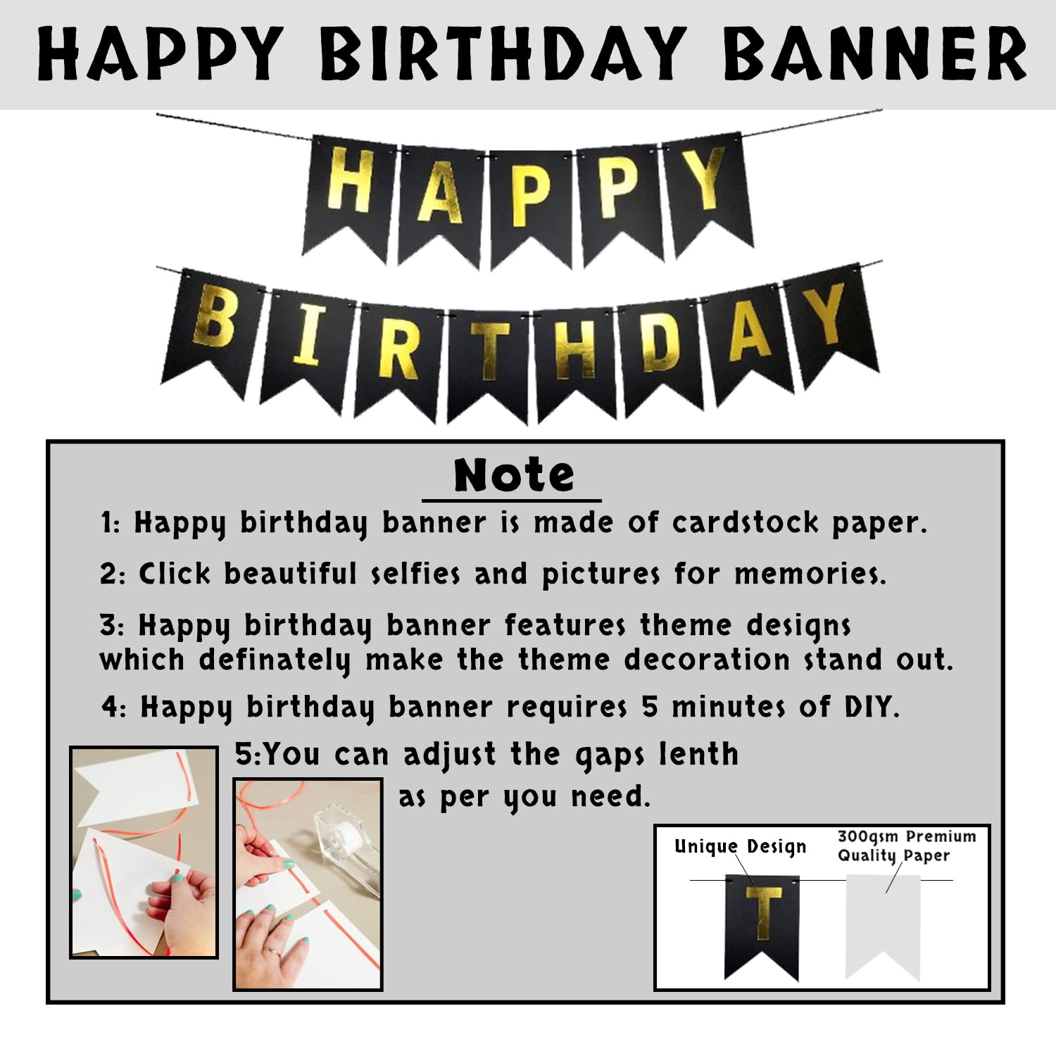 Party Perfection Package: Card Banner, Foil Curtains, Metallic Balloons, Star Foil, Confetti Balloons, Pumper, Arc, Glue Dot Tape - All-in-One (73 Pcs)