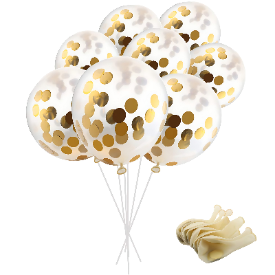 Party Perfection Package: Card Banner, Foil Curtains, Metallic Balloons, Star Foil, Confetti Balloons, Pumper, Arc, Glue Dot Tape - All-in-One (73 Pcs)