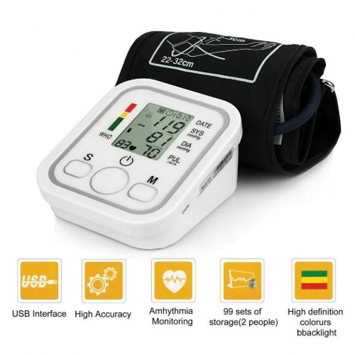 Picture of Blood Pressure Monitors with Adjustable Cuff and Large LCD Display BP Monitor Machine for Home Use