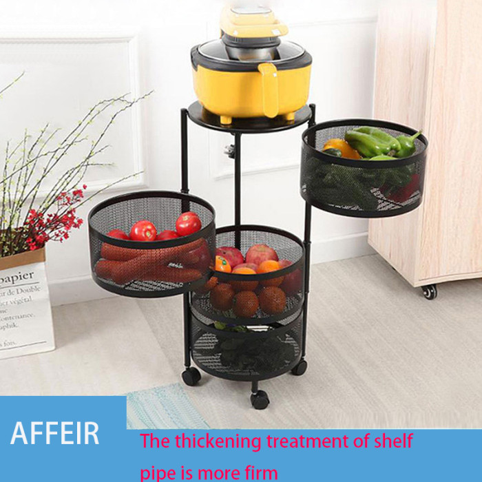 Picture of 4 Layer Round Shape Kitchen Rack