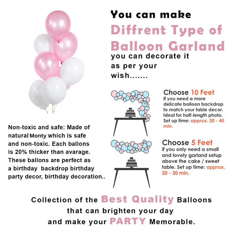 Elegant Pink Birthday Combo: Foil Banner, Silver Curtains, Metallic Balloons - Birthday Combo Pack (44 Pcs)