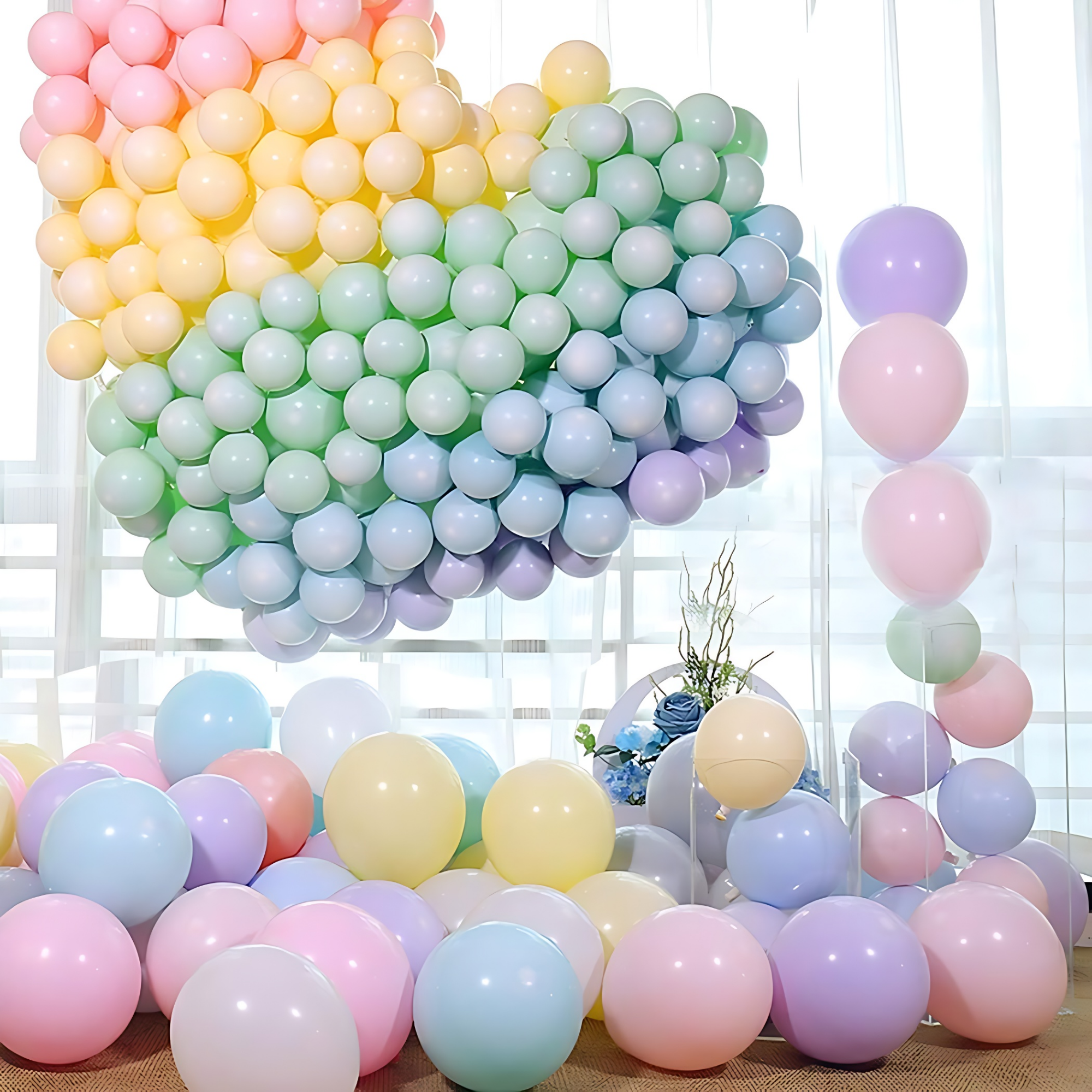 Pastel Balloons Perfect for Birthdays, Anniversaries, Weddings, Baby Showers, and Events (Pack of 25 Pcs).