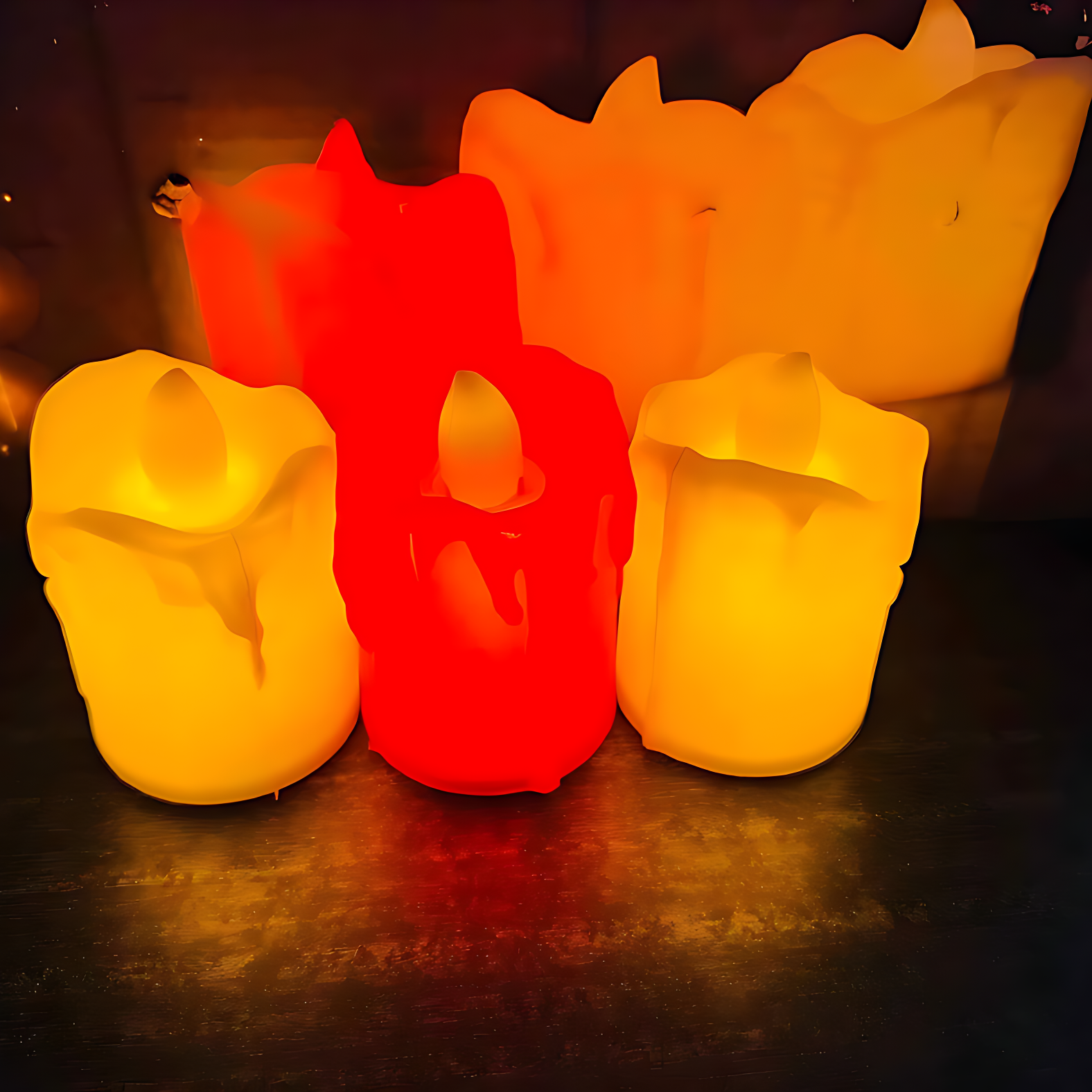 Enhance Your Party Atmosphere: Smokeless LED Candles-(Pack of 3 Pcs)