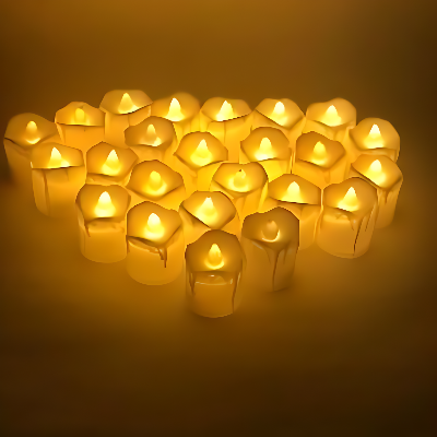 Enhance Your Party Atmosphere: Smokeless LED Candles-(Pack of 3 Pcs)