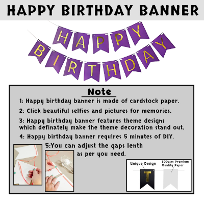 Purple Birthday Decor: Banners, Curtains, Balloons, Confetti Balloons, and Balloon Arch - Complete Party Package (70 Pieces)