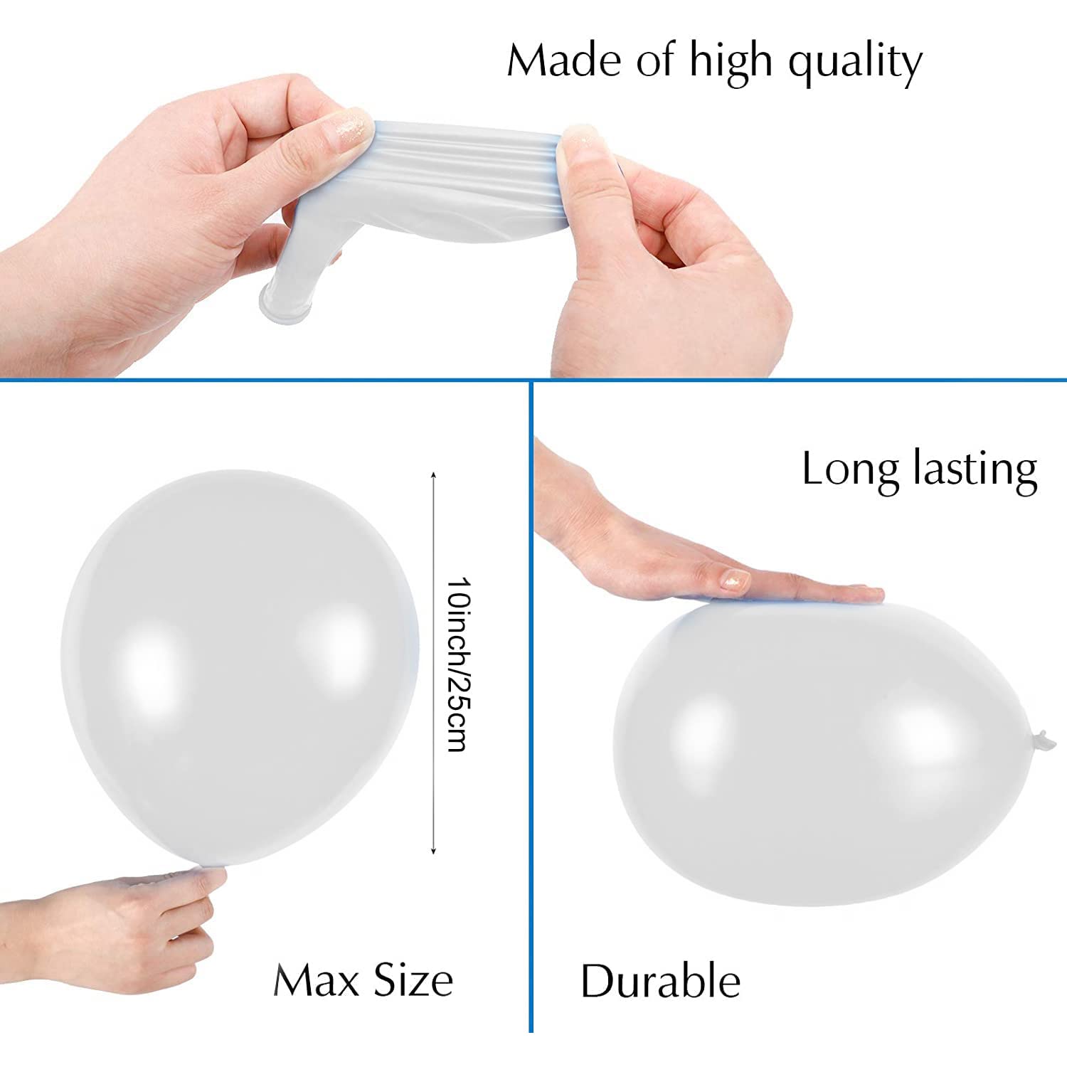 White Birthday Celebration Essentials: Birthday Banners, Golden Foil Curtains, Metallic Balloons - Party Pack - (Pack of 63 Pcs)