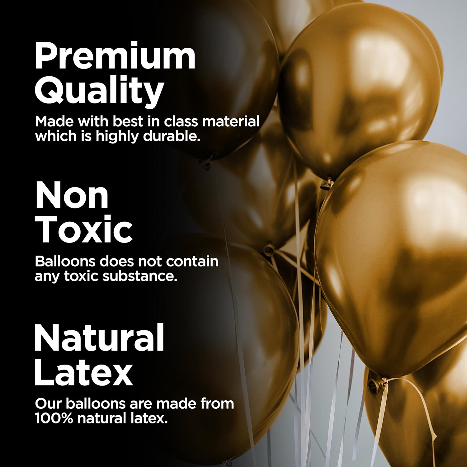 Deluxe Birthday Celebration Kit: Banners, Curtains, Metallic Balloons, Pumper, Arch with Glue Dot Tape - Ultimate Decor - (Pack of 66 Pcs)