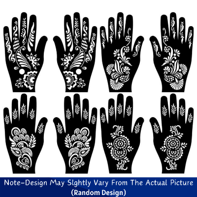 Mehendi Stunning Sticker Variety for Girls, Women & Kids - (Pack of 01 Pcs)