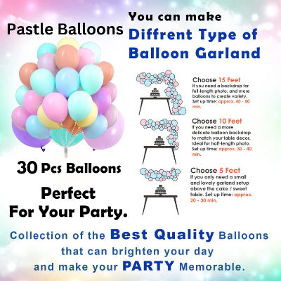Unicorn Birthday Decoration Combo Pack - Foil Banner, Foil Backdrop Curtain, Pastel Balloons, Deco Kit & More - Full Package (39 Pcs)