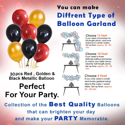 Anniversary Spectacle: Decoration Combo Pack - Backdrop Curtains, Metallic Balloons, Card Banner, and Star Balloons Set - Full Package (35 Pcs)