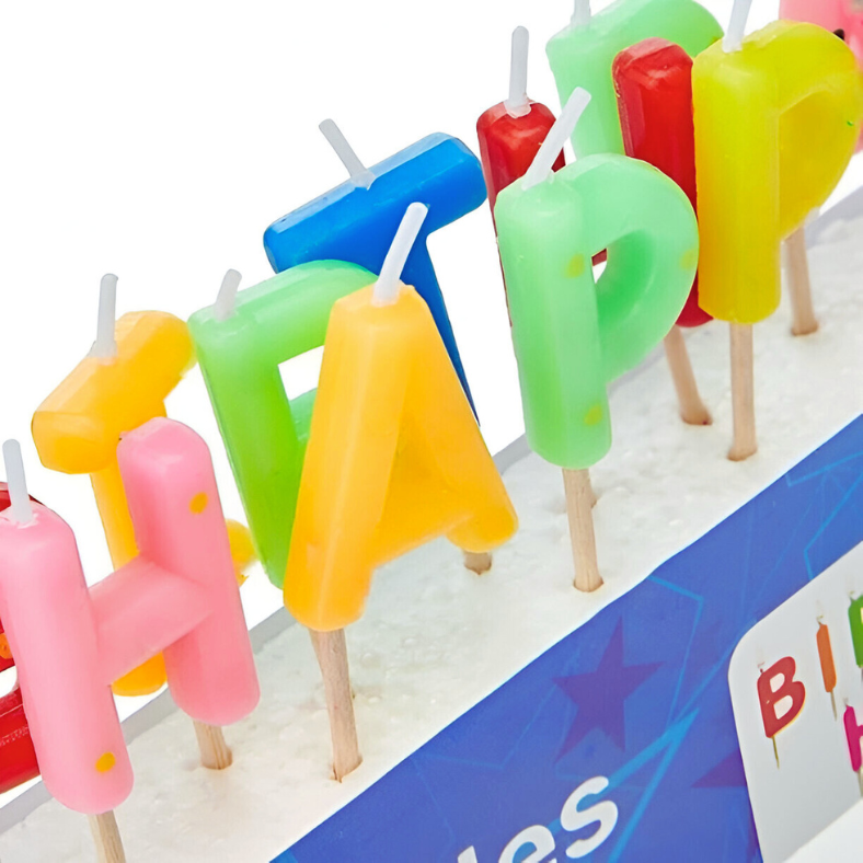 Happy Birthday Candle for Party and Cake Decoration- (Pack of 01 Pcs)