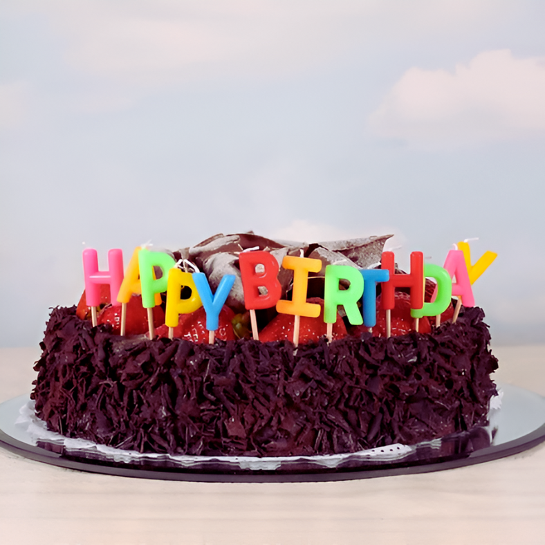 Happy Birthday Candle for Party and Cake Decoration- (Pack of 01 Pcs)