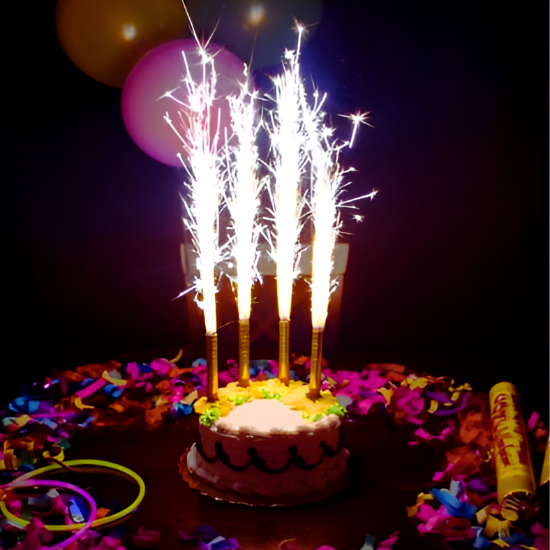 Party Combo Kit - Including Party Snow Spray, Sparkling Candle Package for Festive Party Delight - Pack of 03 Pieces