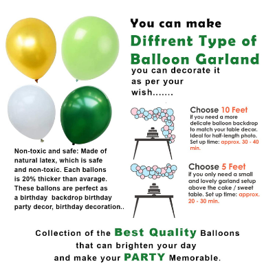 Wild Jungle Birthday Decor Combo for Boys, Girls & Kids - Black Card Banners, Green Foil Curtains, HQ Balloons, Animal Foil Balloons, Balloon Arch, Tape - 90 Pcs