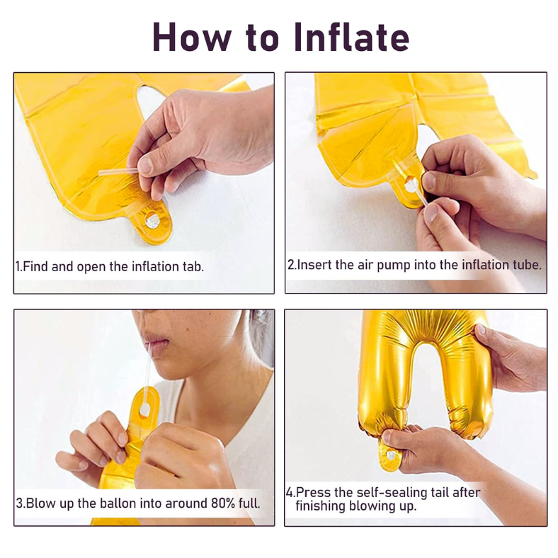 Welcome Home Foil Banner Balloons Set - Complete Decorative Pack - (Pack of 1 Set)