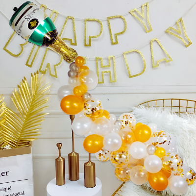 Champagne Bottle Shape Foil Balloon for Birthday, Anniversary, Wedding Party, Bachelor Party & Events- (Pack of 1 Pcs)