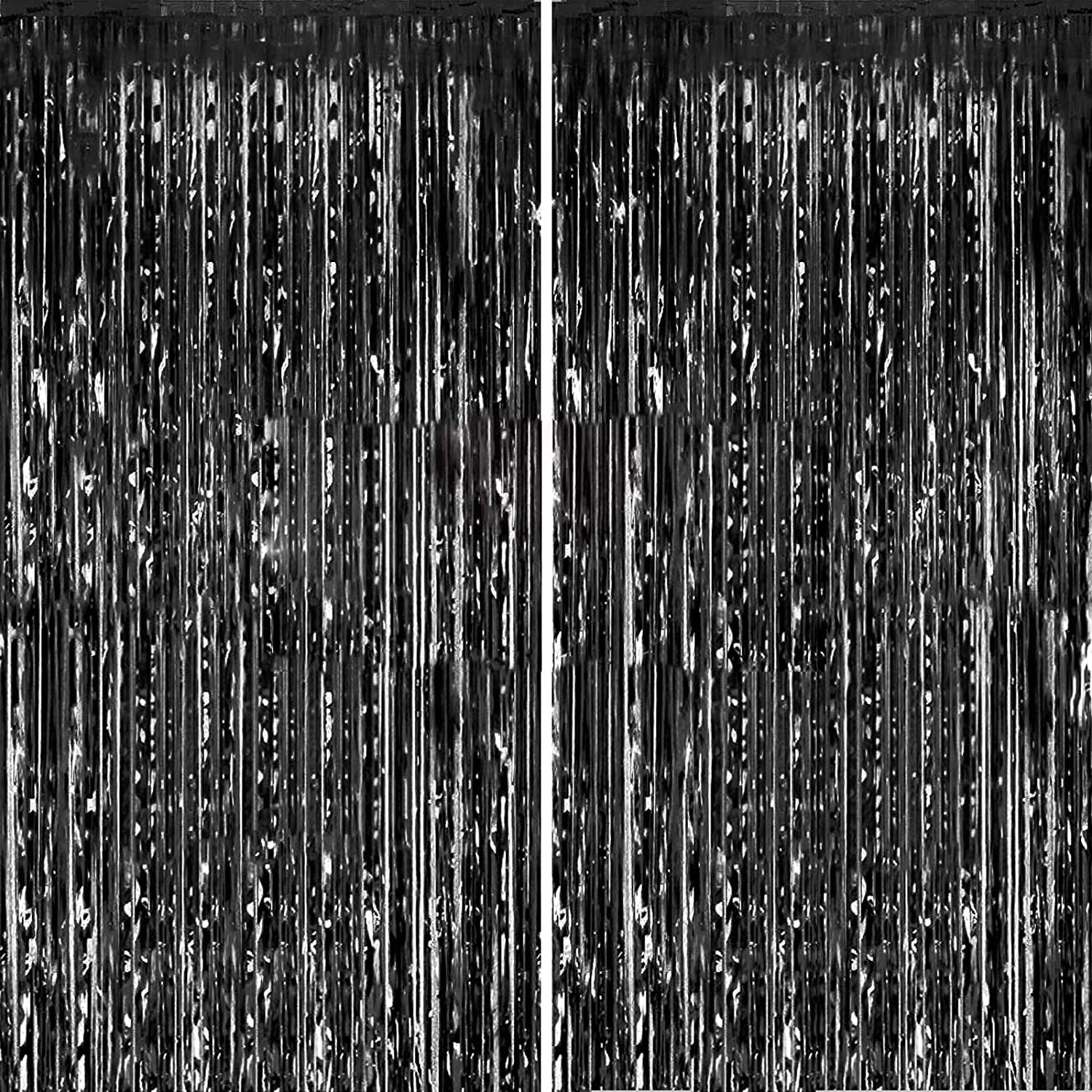 Foil Curtain Backdrop Golden, Silver, Blue, Red, Black & Pink Foil Curtain Backdrop- (Pack of 1 Pcs)