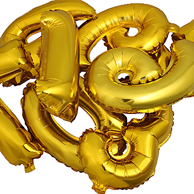 Celebratory Number Foil Balloon: Birthday, Anniversary, Events - Party Decor Essential -(Pack of 1 Pcs)