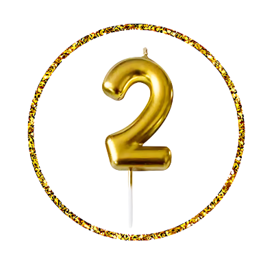 Add Sparkle to Your Party with Golden Number Candle- (Pack of 1 Pcs)