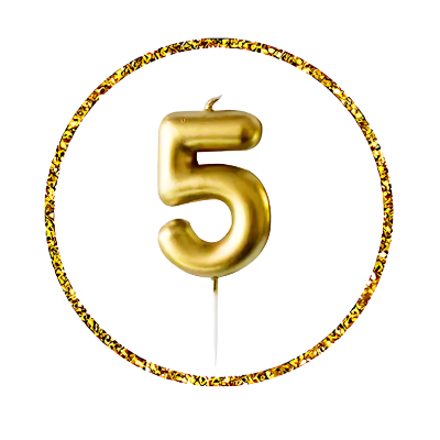 Add Sparkle to Your Party with Golden Number Candle- (Pack of 1 Pcs)