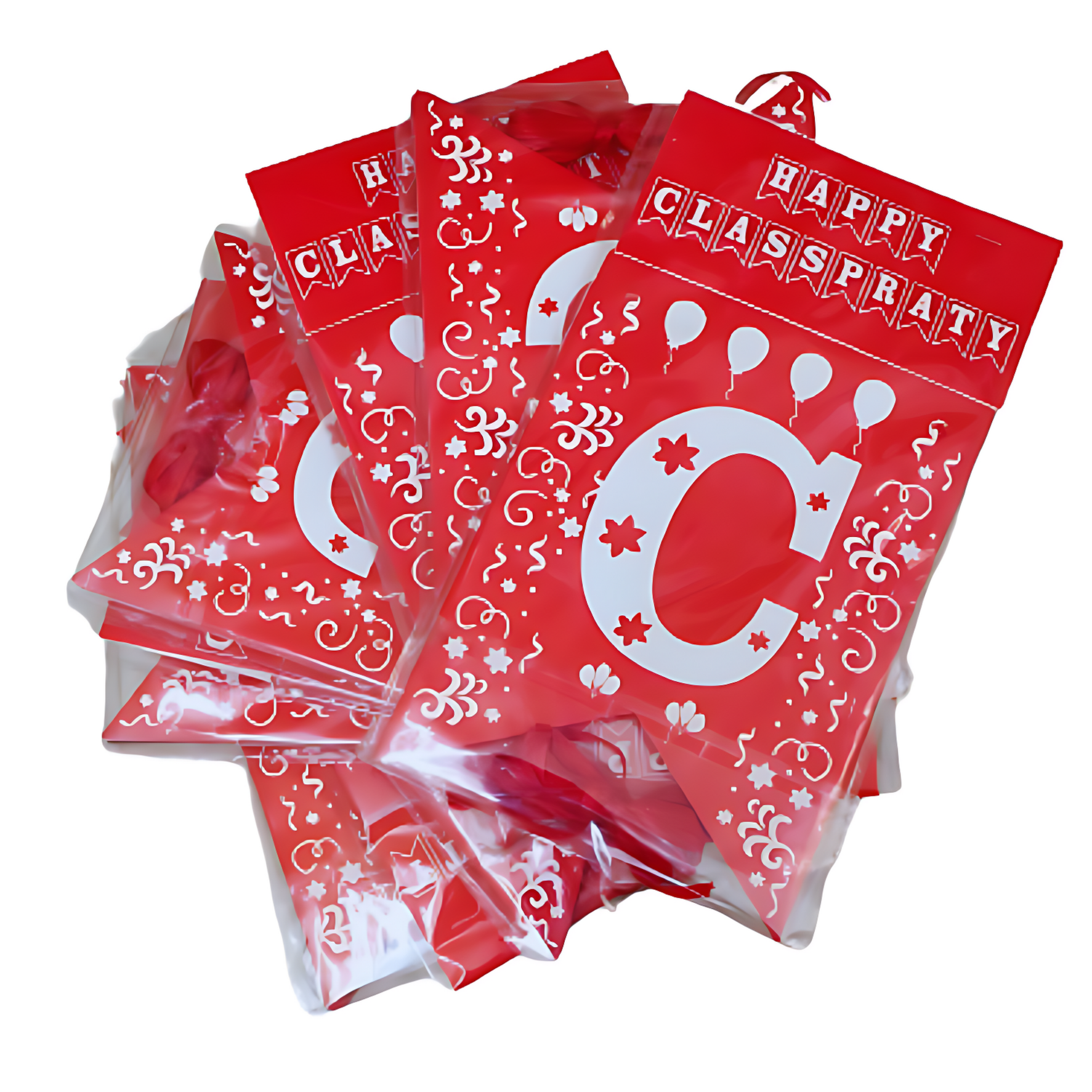 Enhance Your Classroom: Happy Class Party Paper Banner - Red Banner for Vibrant Class Decor - (Pack of 1 Pcs)