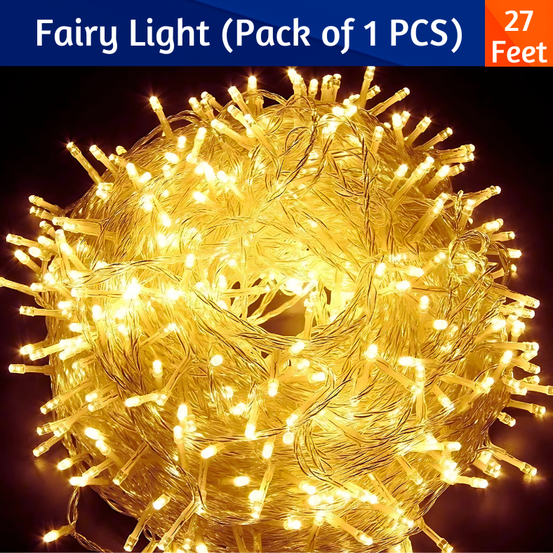 Golden & Multicolor String Lights for Home, Birthday, and Holiday Decorations - (Pack of 1 Pcs)