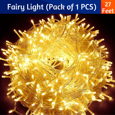 Golden & Multicolor String Lights for Home, Birthday, and Holiday Decorations - (Pack of 1 Pcs)