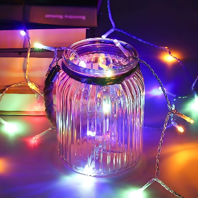Golden & Multicolor String Lights for Home, Birthday, and Holiday Decorations - (Pack of 1 Pcs)