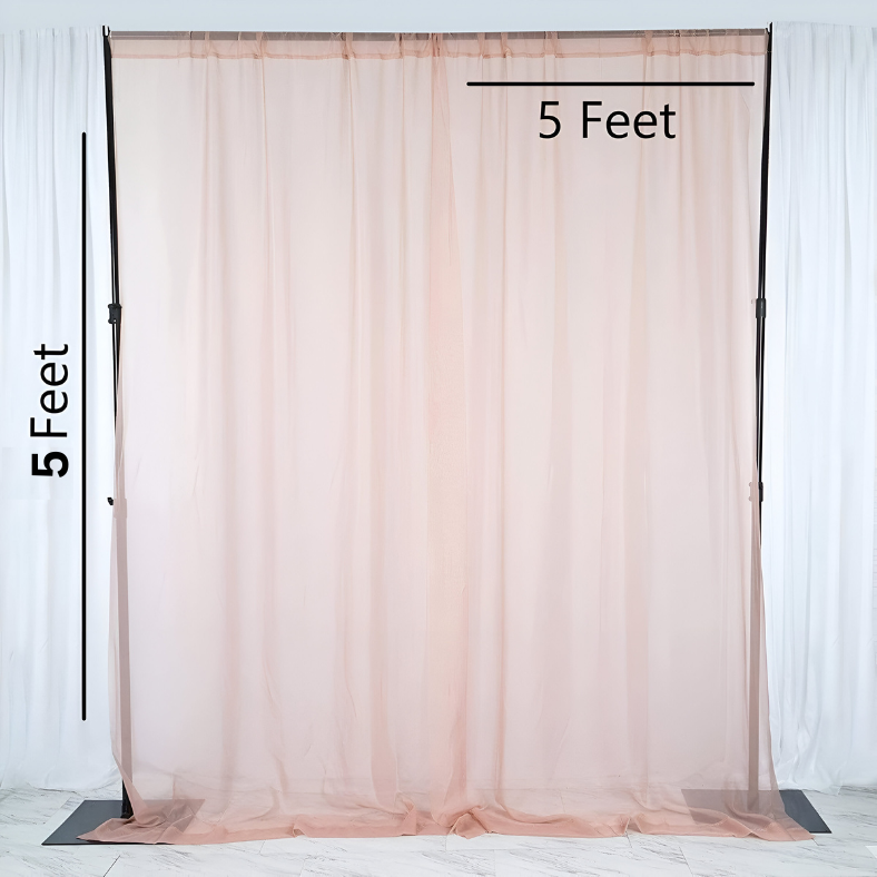 Net Curtain Backdrop/Tissue Fabric Background - Transform Birthday, Anniversary & Party Decor for Kids, Boys, and Girls- (Pack of 1 Pcs)