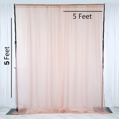 Net Curtain Backdrop/Tissue Fabric Background - Transform Birthday, Anniversary & Party Decor for Kids, Boys, and Girls- (Pack of 1 Pcs)