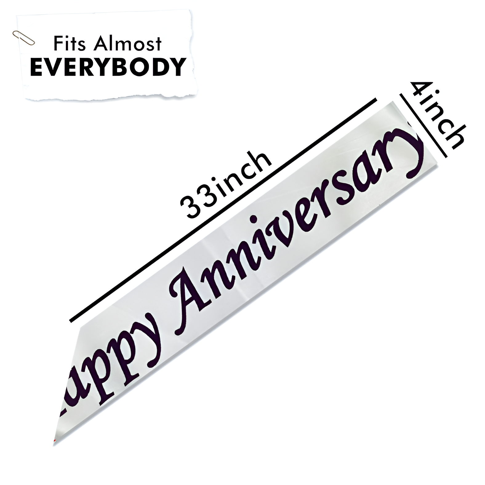 Anniversary Couple Sash for Men and Women Anniversary Party - Pack of 01 Piece