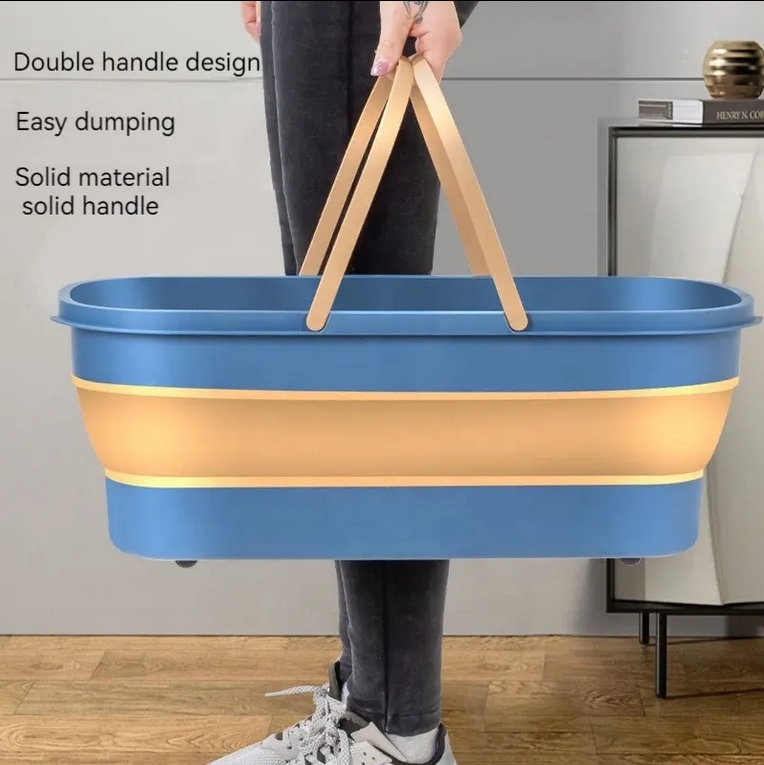 Picture of Proclean Household Mop Bucket MB-9814_ Folding Cleaning Foldable Bucket with Handle for House Cleaning. Collapsible Bucket, Cleaning Bucket Mop Buckets for Household