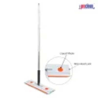 Picture of Premium Flat Mop FM-2012 Plastic Flat Mop Bucket Wet and Dry Use Comfortable Durable Grip Pour Handle Suitablefor Indoor and Outdoor Use