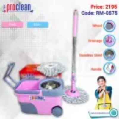 Picture of Proclean Professional Household High Quality Stainless Steel 360 Degree
 Spin Mop_RM-0575