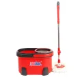 Picture of Stainless Steel 360 Spin Mop & Bucket Floor Cleaning System Included Easy Press Handle with 1 Microfiber Mop Heads_RM-0032