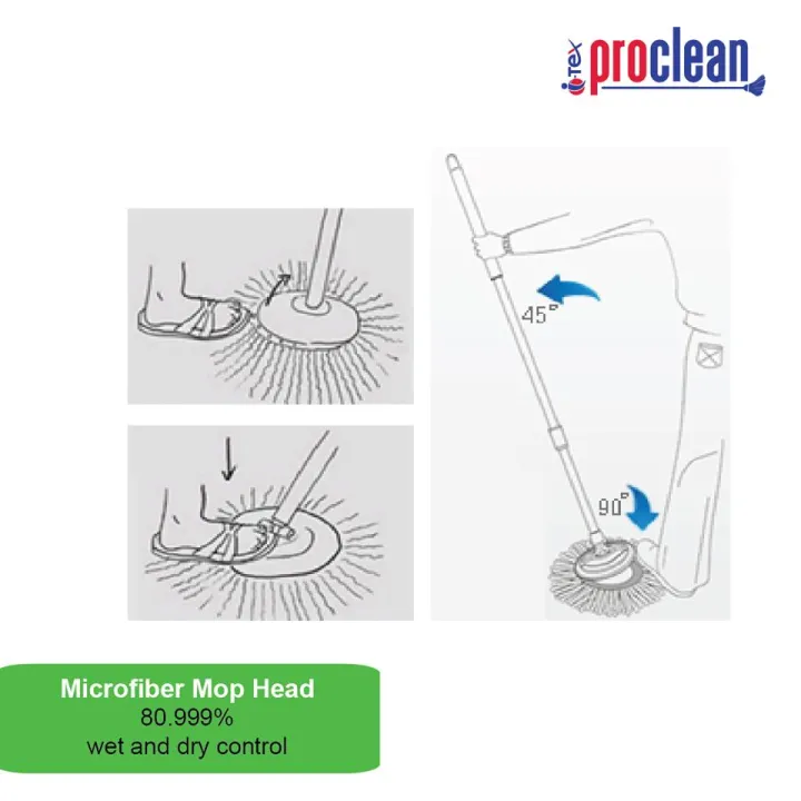 Picture of Microfiber Spin Mop Head Refill_6 Pcs