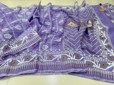 Picture of Lavender Afsan Print Saree - Elegant Traditional Design for All Occasions
