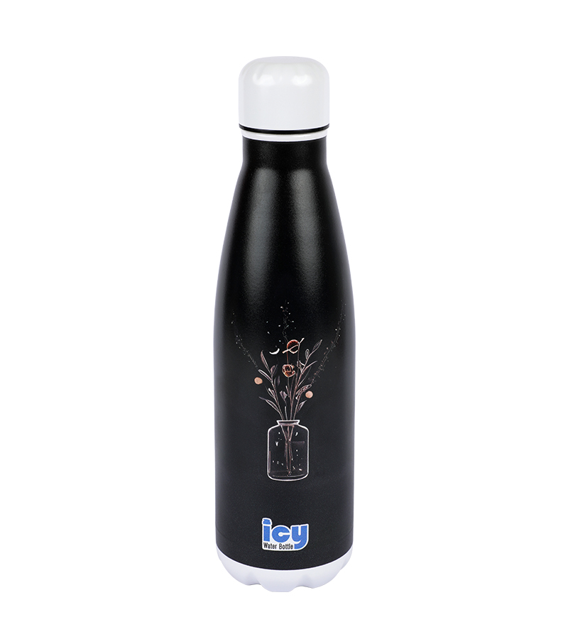 Buy Hot & Cold Stylish SS Cola Water Bottle 450 ML Moonlit Garden at Best Price In Bangladesh