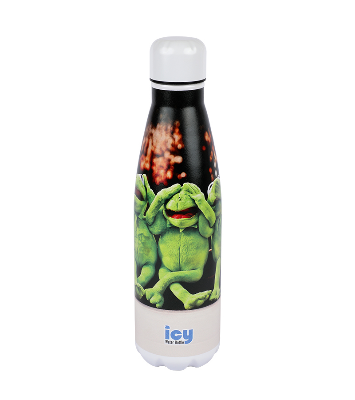 Buy Hot & Cold Stylish SS Cola Water Bottle 450 ML Three Wise Frogs at Best Price In Bangladesh